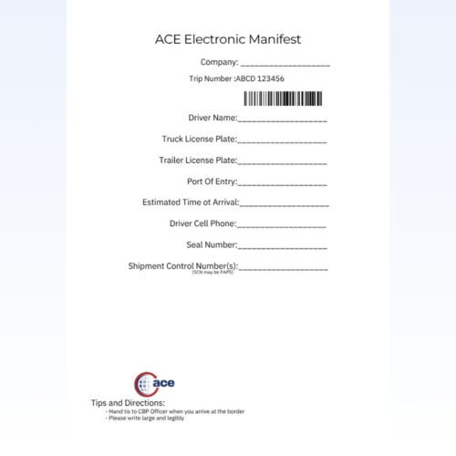 ACI Manifest Lead Sheets (Soft Copy)
