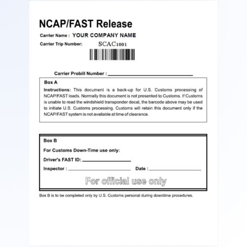 NCAP Forms ( Soft Copy)